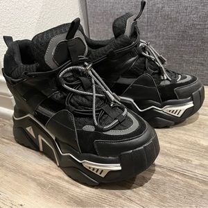 Anthony Wang Platform Hidden Wedge Chunky Sneakers Women’s 7